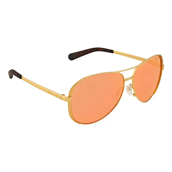 Kính Mát Michael Kors Pink Orange Mirror Pilot Sunglasses MK5004-1024F6-59 Màu Hồng Cam