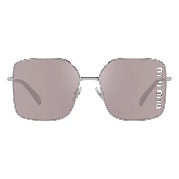 Kính Mát Nữ Miu Miu Pale Gold Metal Sunglasses MU 51YS 1BC03V Màu Hồng