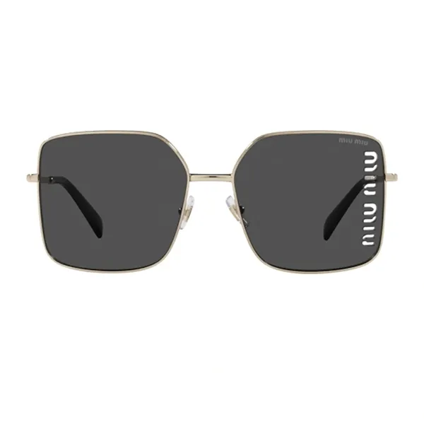 Kính Mát Miu Miu Pale Gold Metal Sunglasses MU 51YS ZVN5S0 Màu Đen Xám