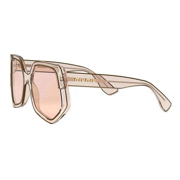 Kính Mát Nữ Miu Miu Transparent Sunglasses MU 07VS - 06D3D2 Màu Hồng