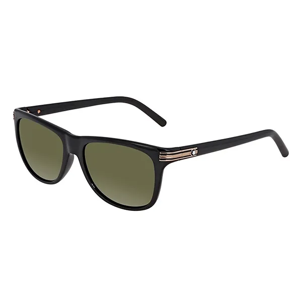 Kính Mát Montblanc Green Square Sunglasses MB502S 01N 56 Màu Xanh Green - Kính mắt - Vua Hàng Hiệu