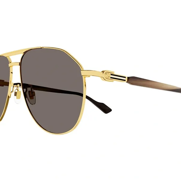 Kính Mát Nam Gucci GG1220S - 002 Gold Sunglasses Man Màu Nâu Vàng Size 59 - Kính mắt - Vua Hàng Hiệu