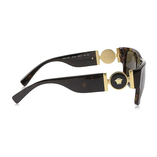 Kính Mát Nam Versace Green Rectangular Men's Sunglasses VE4369A 108/8258 Màu Havana