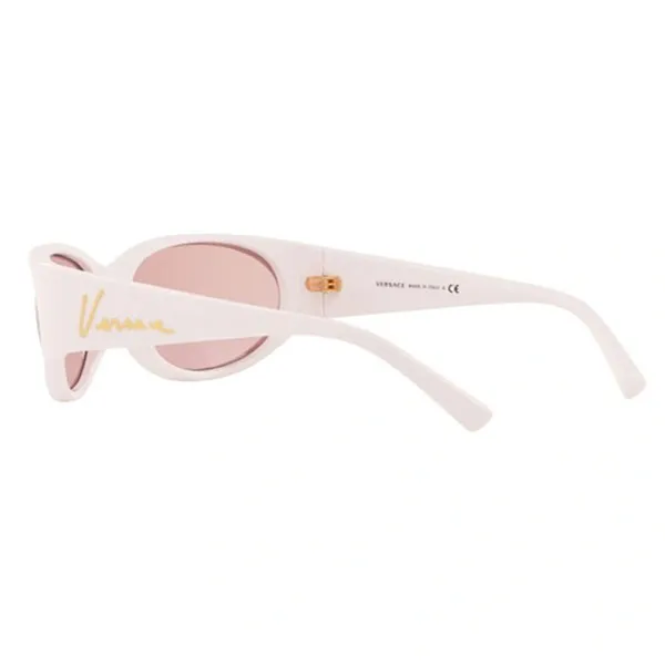 Kính Mát Nam Versace VE 4386 - 401/84 White Sunglasses Man Màu Trắng Hồng
