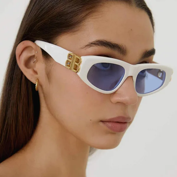 Kính Mát Nữ Balenciaga BB0095S 004 Sunglasses Màu Trắng - Kính mắt - Vua Hàng Hiệu