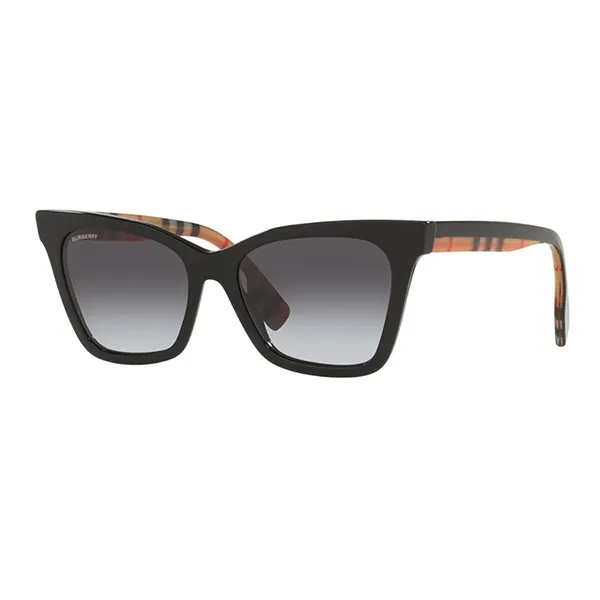 Kính Mát Nữ Burberry Elsa Black Gray Cat Eye Ladies Sunglasses BE 4346 39428G Màu Đen Xám