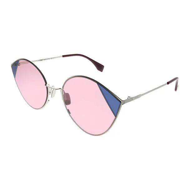 Kính Mát Nữ Fendi Cut Eye Pink Cat Eye Ladies Sunglasses FF 0341/S AVB Màu Hồng - Kính mắt - Vua Hàng Hiệu