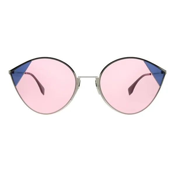 Kính Mát Nữ Fendi Cut Eye Pink Cat Eye Ladies Sunglasses FF 0341/S AVB Màu Hồng - Kính mắt - Vua Hàng Hiệu
