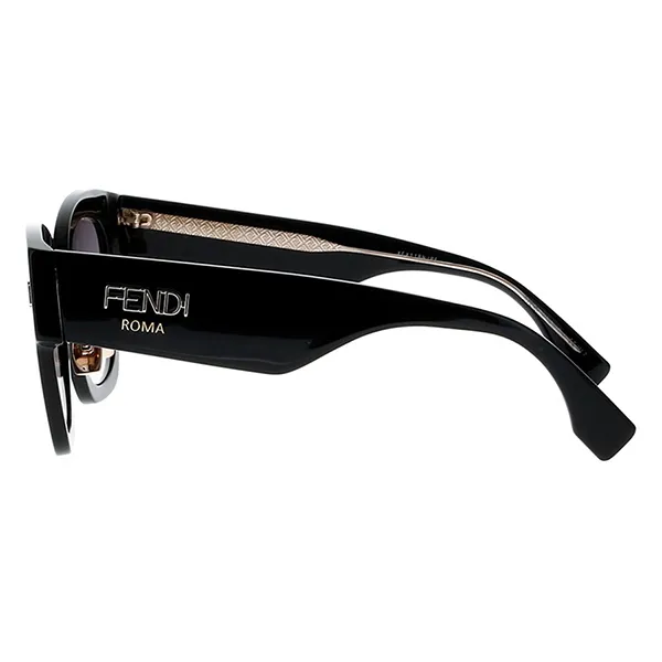 Kính Mát Nữ Fendi Square Sunglasses FF 0458GS 0807 9O Màu Đen