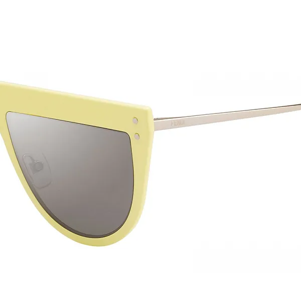Kính Mát Nữ Fendi Sunglasses Yellow Frame FF 0372/S 40G Màu Vàng - Kính mắt - Vua Hàng Hiệu