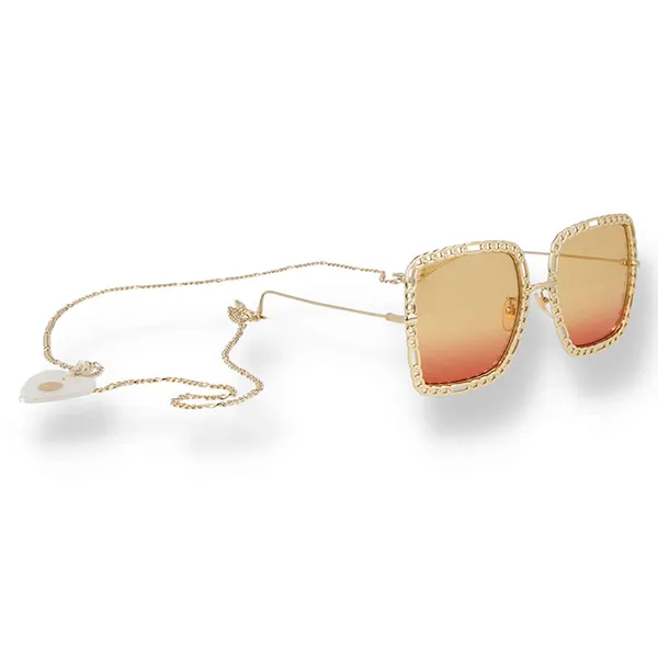 Kính Mát Nữ Gucci Sunglasses GG1033S 001 Màu Vàng