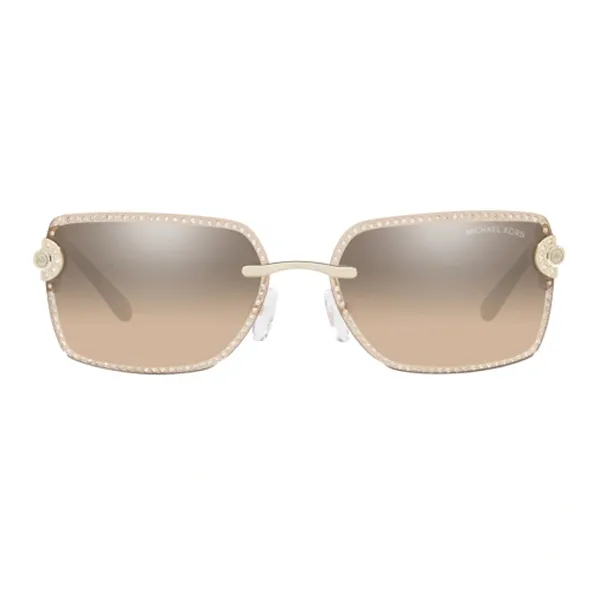 Kính Mát Nữ Michael Kors Sedona Rectangular Ladies Sunglasses MK1122B 10143D 59 Màu Nâu Vàng