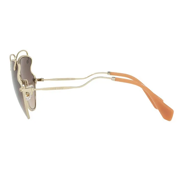Kính Mát Nữ Miu Miu Pale Gold Metal Sunglasses MU 56RS ZVN3D0 Màu Nâu Gradient