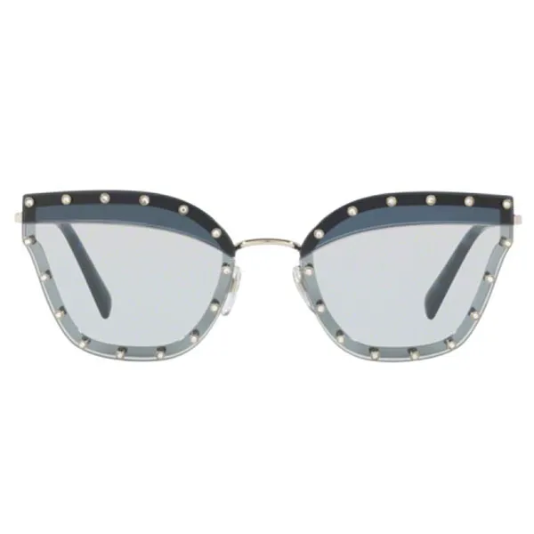 Kính Mát Nữ Valentino VA2028 Butterfly Sunglasses Màu Xanh Nhạt