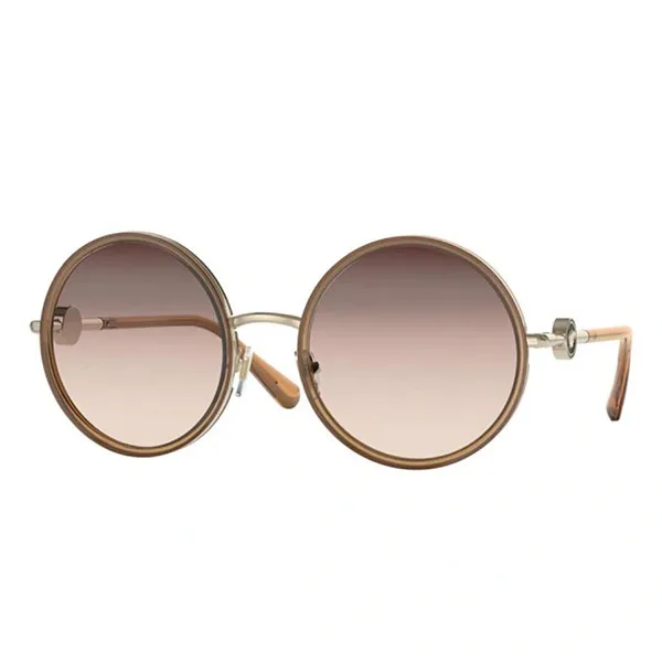 Kính Mát Nữ Versace Transparent Brown Sunglasses Woman VE 2229 - 12520P Màu Nâu - Kính mắt - Vua Hàng Hiệu