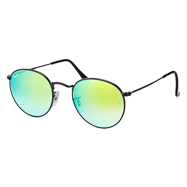 Kính Mát Rayban Round Flash Lenses Gradient S-RAY 3447-002/4J Màu Xanh Đen - Kính mắt - Vua Hàng Hiệu