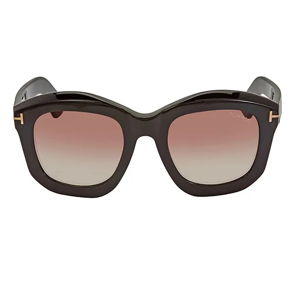 Kính Mát Tom Ford Julia Oversized Square Black Sunglasses FT0582 01F Màu Nâu Đen - Kính mắt - Vua Hàng Hiệu