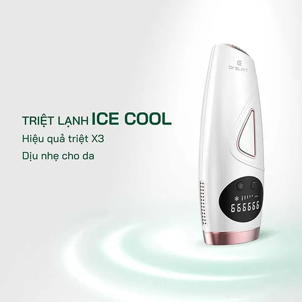 Máy Triệt Lông Thế Hệ Mới Dr Glatt IPL 2.0 Hỗ Trợ Trẻ Hóa Da Màu Trắng