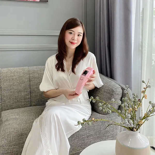 Máy Triệt Lông Trẻ Hóa Da Dr Glatt IPL Pro Màu Hồng