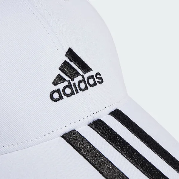 Mũ Adidas 3-Stripes Cotton Twill Baseball Cap II3509 Màu Trắng