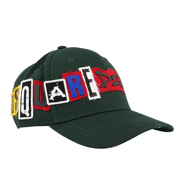 Mũ Dsquared2 Green Branded Baseball Hat BCM01721329671 Màu Xanh Rêu - Mũ nón - Vua Hàng Hiệu