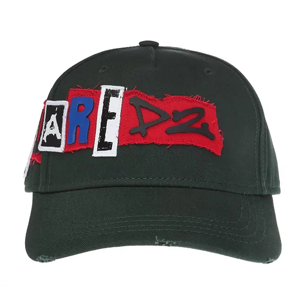 Mũ Dsquared2 Green Branded Baseball Hat BCM01721329671 Màu Xanh Rêu - Mũ nón - Vua Hàng Hiệu