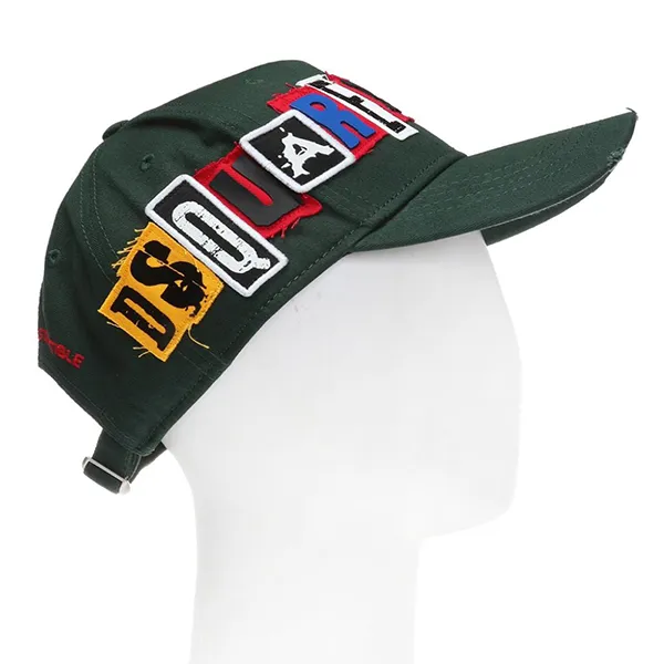 Mũ Dsquared2 Green Branded Baseball Hat BCM01721329671 Màu Xanh Rêu - Mũ nón - Vua Hàng Hiệu