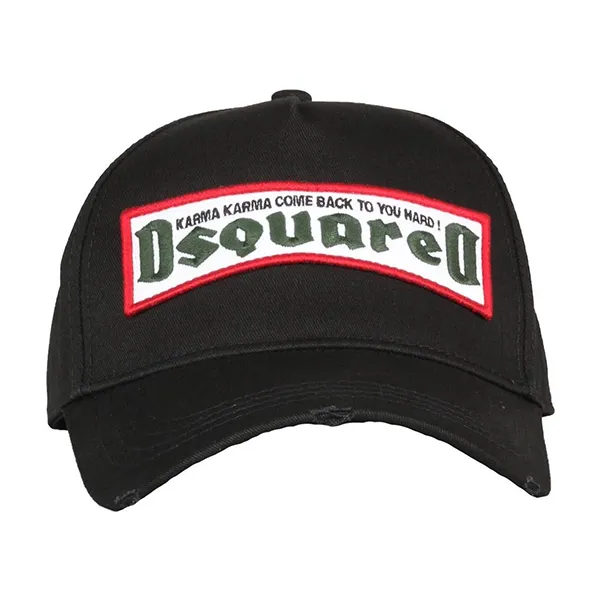 Mũ Dsquared2 Karma Come Back To You Baseball Cap DSQ2 BCM0288 DSQ6815 Màu Đen