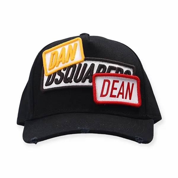 Mũ Dsquared2 Multipatches Baseball Cap BCM0464 05C00001-2124 Màu Đen