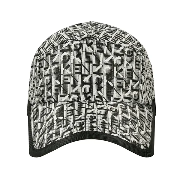 Mũ Kenzo Jacquard Monogram Logo Cap Màu Đen Trắng