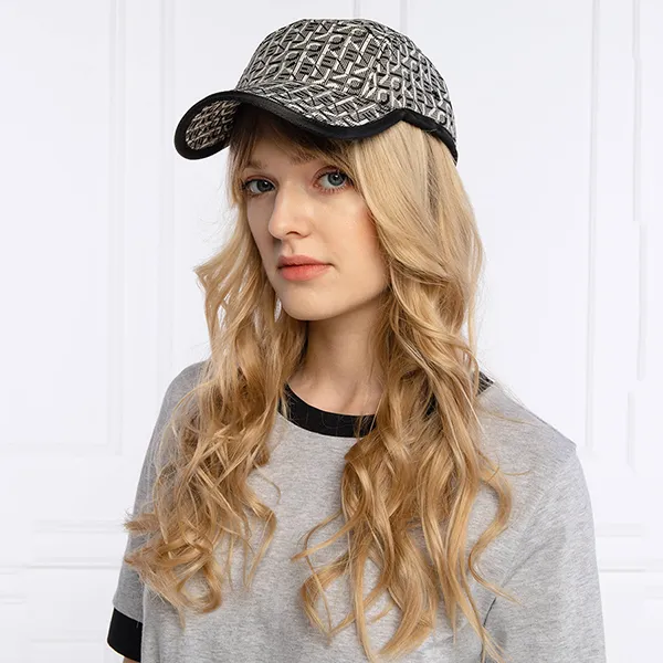 Mũ Kenzo Jacquard Monogram Logo Cap Màu Đen Trắng