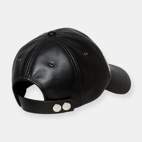Mũ Kenzo Leather Cap With Logo KZ5014 Màu Đen