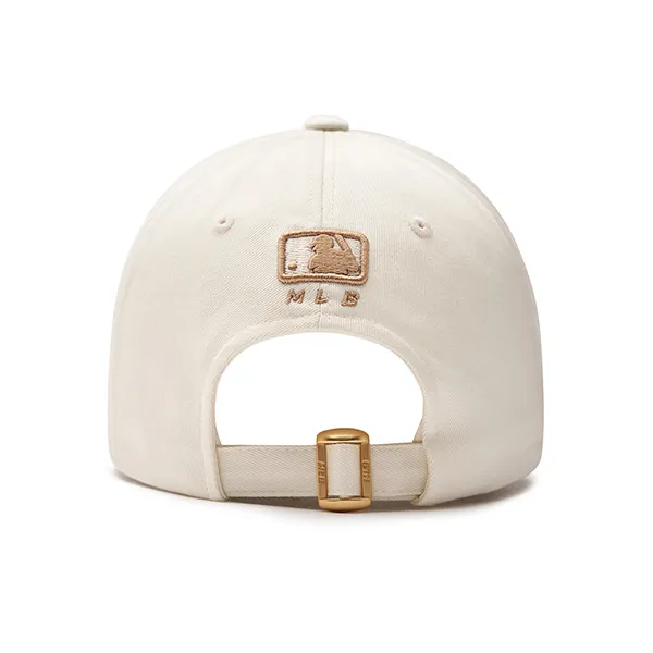 Mũ MLB Diamond Monogram Point Ball Cap New York Yankees 3ACPM093N-50CRD Màu Kem