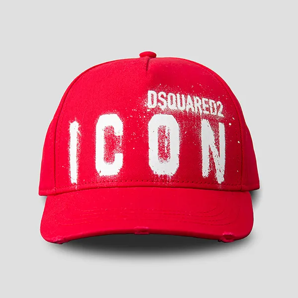 Mũ Nam Dsquared2 Red Logo ICON Spray BCM0533-05C00001 Màu Đỏ - Mũ nón - Vua Hàng Hiệu