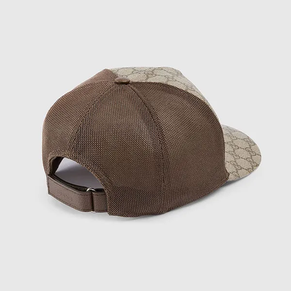 Mũ Nam Gucci GG Supreme Baseball Hat Màu Nâu Size M