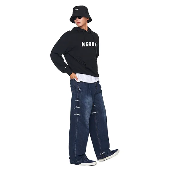 Mũ Nerdy Bucket Oversized PNES23AB06 Màu Đen
