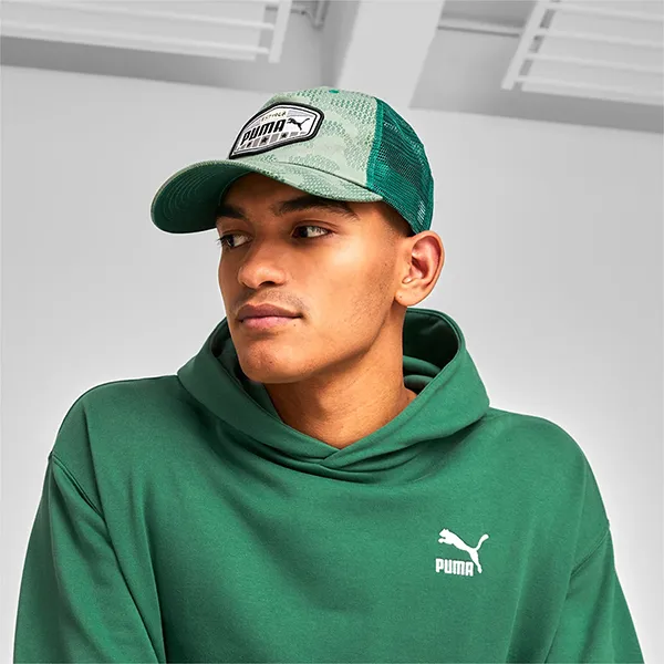 Mũ Puma Essentials Trucker Hat 024046 Màu Xanh Green