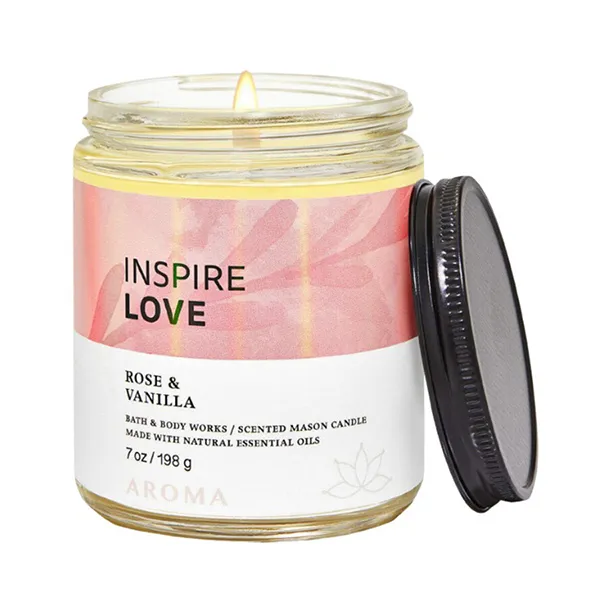 Nến Thơm Bath & Body Works Inspire Love Candle 198g - Nến thơm - Vua Hàng Hiệu