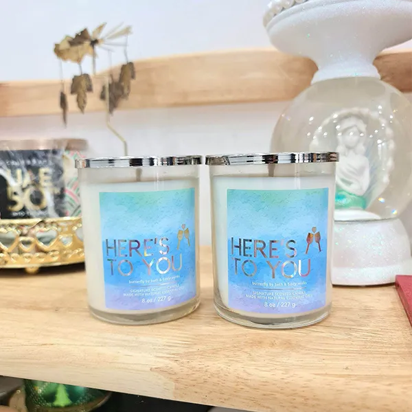 Nến Thơm Bath & Body Works Single Wick Candle Butterfly Here's To You SMV0011 227g - 3