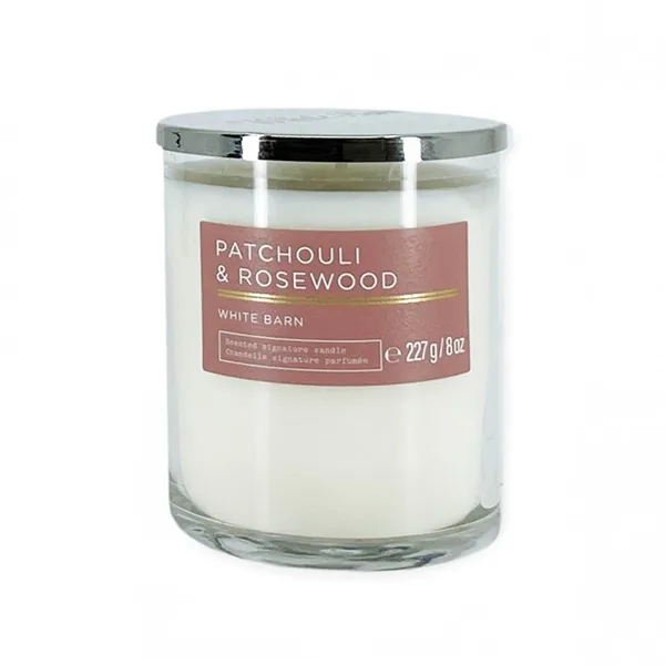Nến Thơm Bath & Body Works Single Wick Candle Patchouli Rosewood 227g - 2