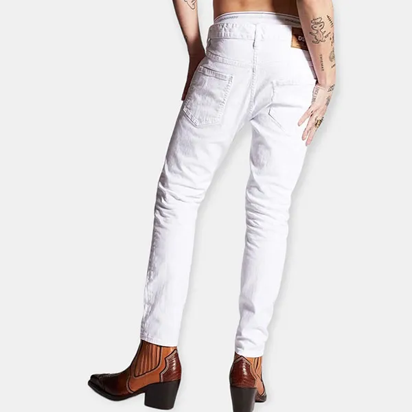 Quần Jean Nam Dolce & Gabbana D&G S74LB0989S39781100 Màu Trắng Size 46