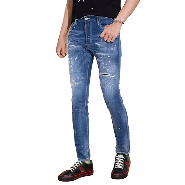 Quần Jean Nam Dsquared2 S71LB0952 Màu Xanh Đậm Size 46 - Thời trang - Vua Hàng Hiệu