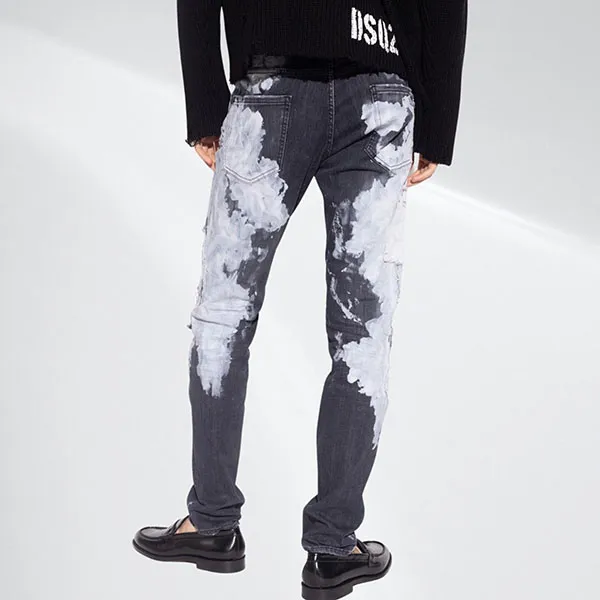 Quần Jean Nam Dsquared2 S71LB1049 Màu Xám Size 46 - Thời trang - Vua Hàng Hiệu