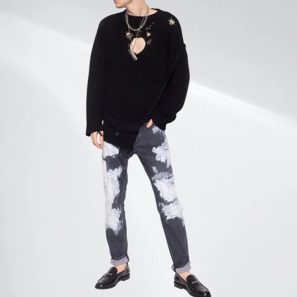 Quần Jean Nam Dsquared2 S71LB1049 Màu Xám Size 46 - Thời trang - Vua Hàng Hiệu