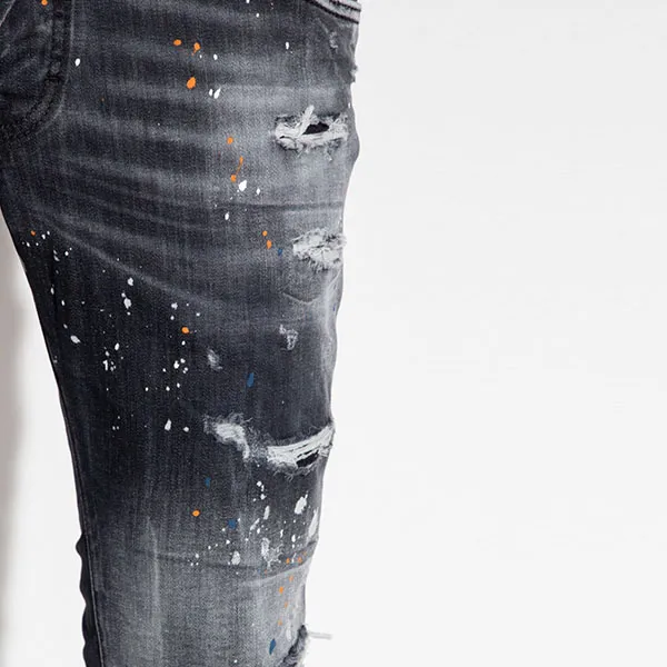 Quần Jean Nam Dsquared2 S71LB1145S30503900 Màu Đen Xám Size 48 - Thời trang - Vua Hàng Hiệu
