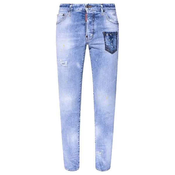 Quần Jean Nam Dsquared2 S74LB0982 Màu Xanh Nhạt Size 46 - Thời trang - Vua Hàng Hiệu