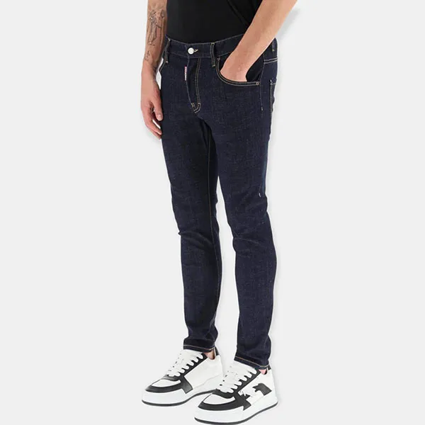 Quần Jean Nam Dsquared2 S74LB0830 Màu Xanh Đậm Size 44 - Thời trang - Vua Hàng Hiệu