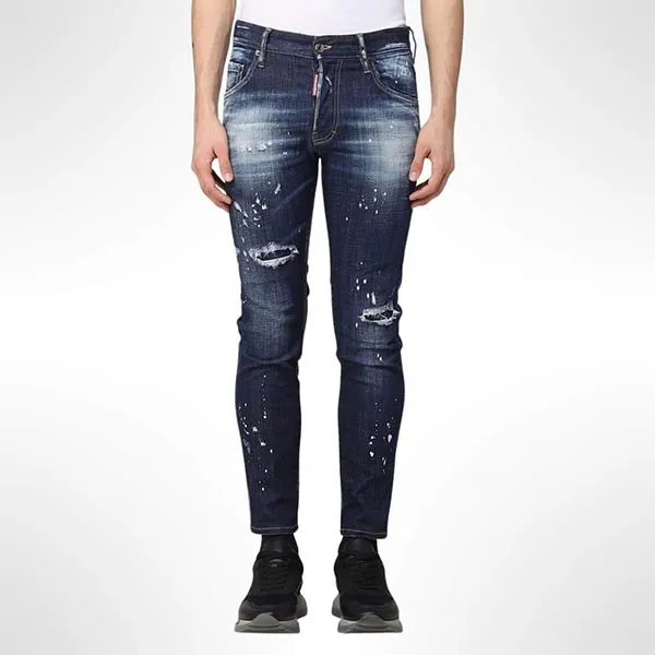 Quần Jean Nam Dsquared2 S74LB1233S30342470 Màu Xanh Đen Size 44 - Thời trang - Vua Hàng Hiệu
