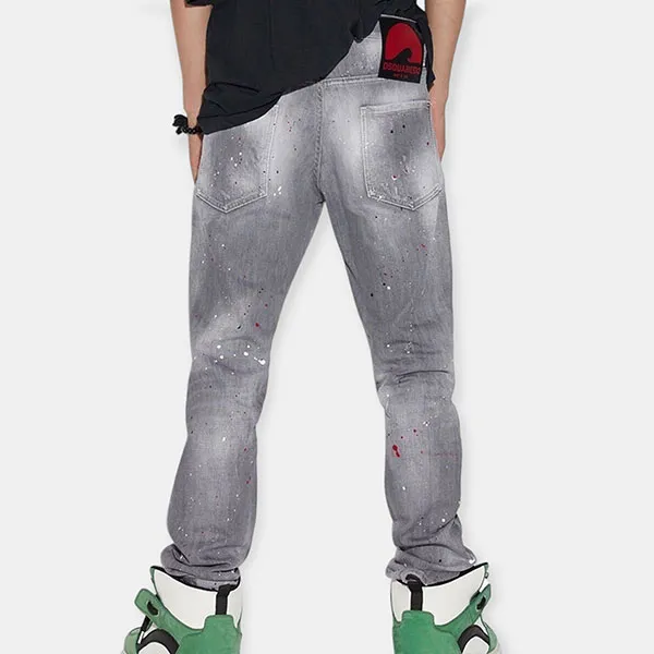 Quần Jean Nam Dsquared2 S74LB1238S30260 852 Màu Xám Size 46