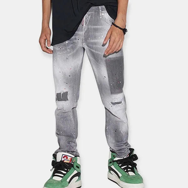 Quần Jean Nam Dsquared2 S74LB1238S30260 852 Màu Xám Size 46